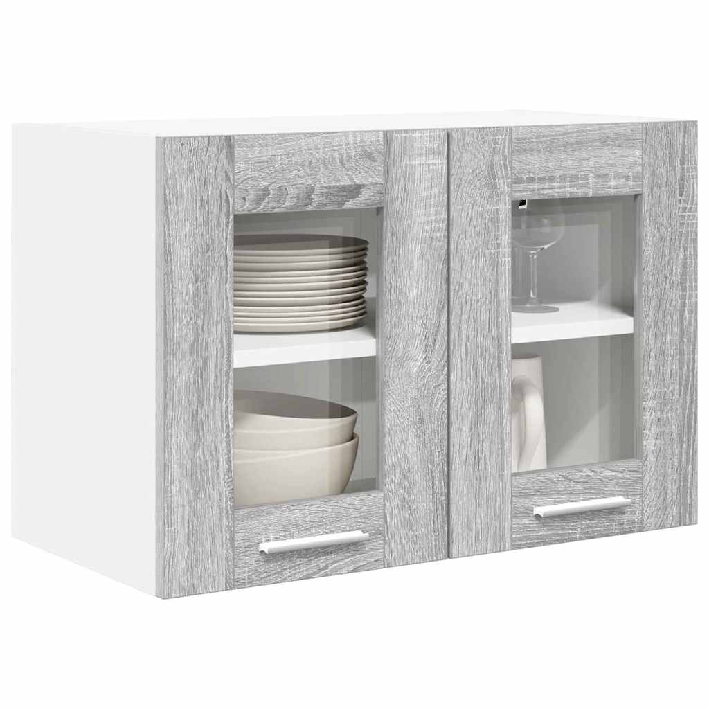 Hanging Cabinet Riga 2 pcs Grey Sonoma 60 x 31 x 40 cm